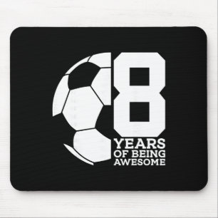 Tapis De Souris 8 Ans de Football Incroyable 8ème Anniversaire