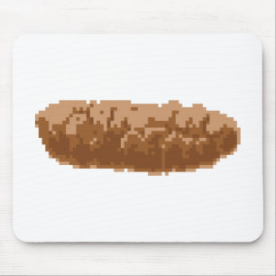 Tapis De Souris 8 Bit Pixel Poop