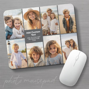 Tapis De Souris 8 Collage de photos Grille moderne - Gris