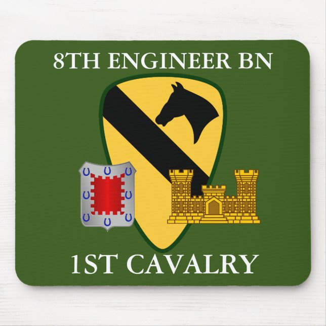 TAPIS DE SOURIS 8E BATAILLE D'INGÉNIEURS 1ÈRE CAVALRY (Devant)
