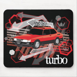 Tapis De Souris 90 SPG en rouge, mousepad de turbo