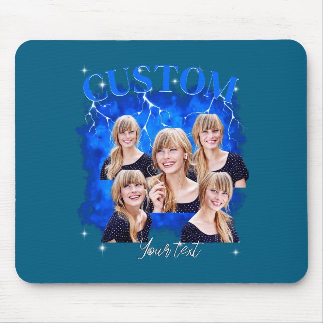 Tapis De Souris 90s Bootleg Rap Tee Photo  (Devant)