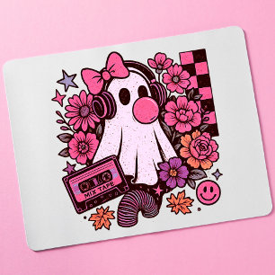 Tapis De Souris 90s Bubblegum esthétique Rétro Fille Fantôme Hallo
