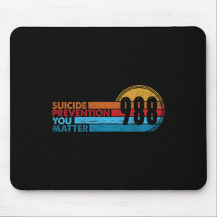 Tapis De Souris 988 Chemise Prévention du suicide Ligne de vie 988