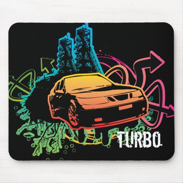 Tapis De Souris 9-5-aero_cutout mousepad, turbo (Devant)