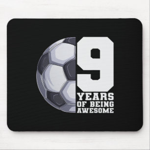 Tapis De Souris 9 Ans À Être Des Garçons Géniaux Football Enfants