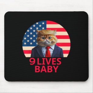 Tapis De Souris 9 Lives Baby Cat Trump 2024 Gagner Victory Winner 