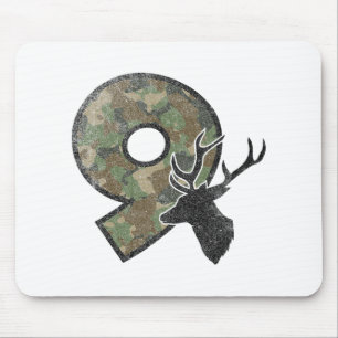 Tapis De Souris 9 Neuf Ans Garçon Neuvième Anniversaire Pays Camo