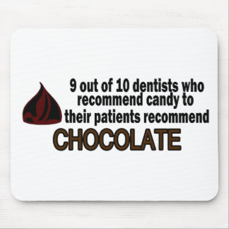 Tapis De Souris 9 sur le dentiste 10 recommandez le chocolat