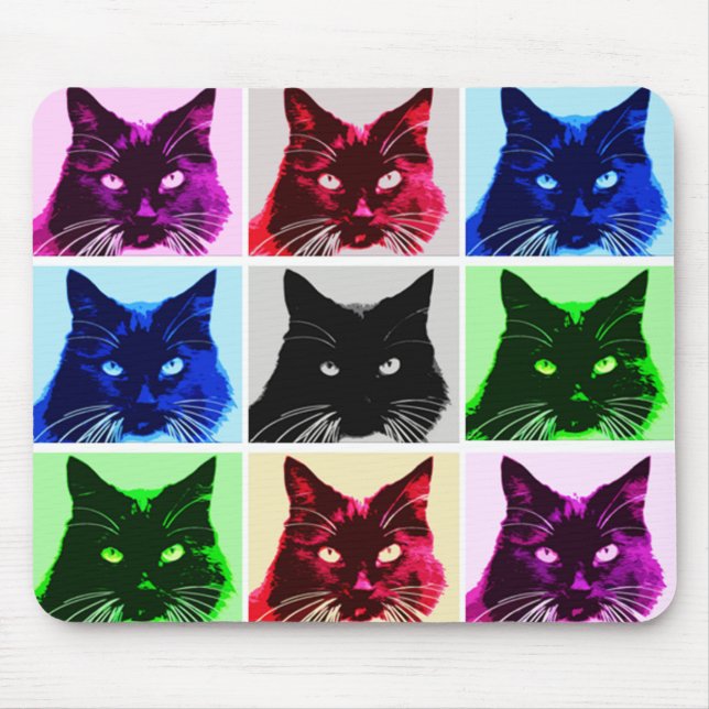 Tapis De Souris 9 vies chat (Devant)