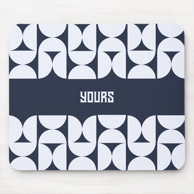 Tapis de souris à arche géométrique avec nom perso (Devant)
