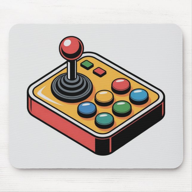 Tapis de souris à boutons d'arcade rétro (Devant)