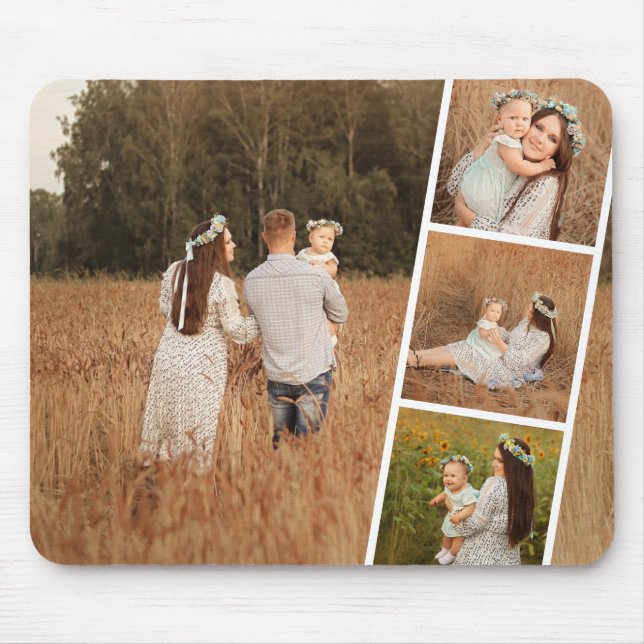 Tapis de souris à collage photo personnalisé moder (Devant)