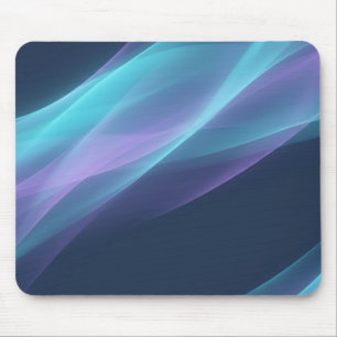 Tapis de souris à couches violettes cyan fluides