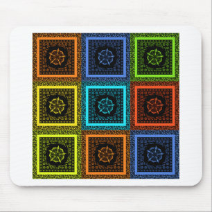 Tapis De Souris À damiers d'Afrique Imprimer