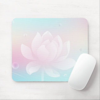 Tapis de souris à dégradé doux Fleur de Lotus élég