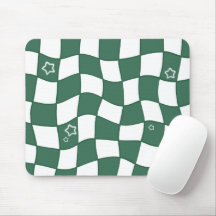 Tapis de souris à design déformé vert
