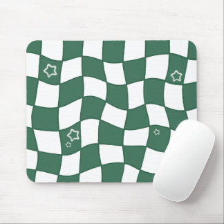 Tapis de souris à design déformé vert