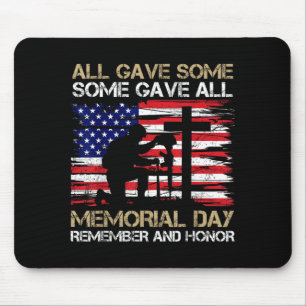 Tapis De Souris A donné certains Memorial Day Ancien combattant