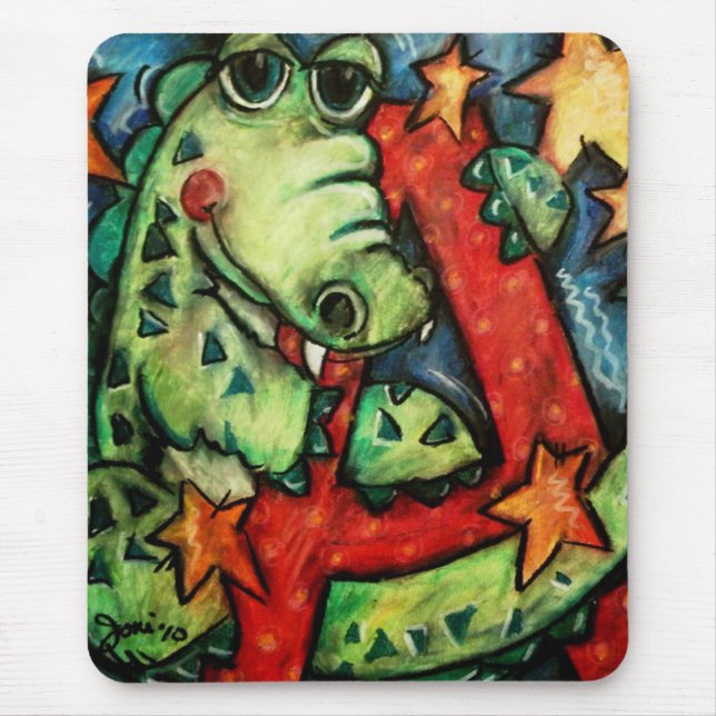 Tapis De Souris A est pour l'alligator (Devant)