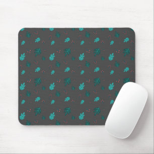 Tapis De Souris À feuillage persistant Tree Feuilles & Red Holly B