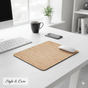 Tapis de souris à grain de bois lisse conçu pour u
