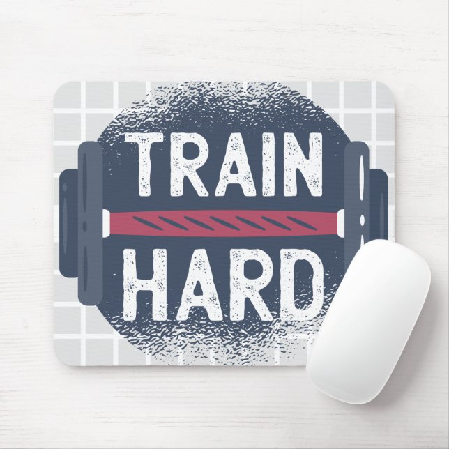Tapis de souris à grille de barre de Fitness TRAIN (Avec souris)