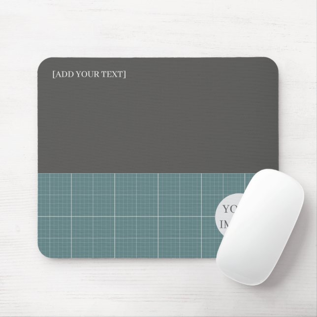 Tapis de souris à grille géométrique plan directeu (Avec souris)