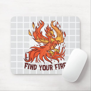 Tapis de souris à grille Phoenix "Trouvez votre fe