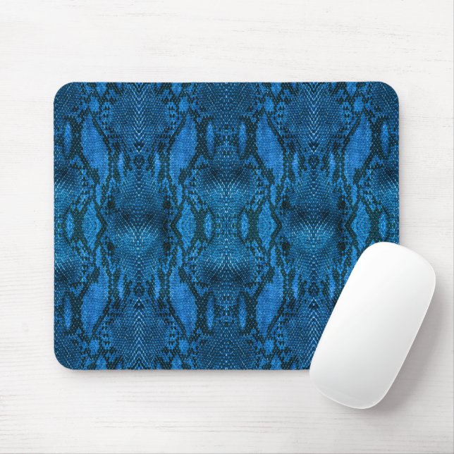 Tapis de souris à impression de peau de serpent bl (Avec souris)