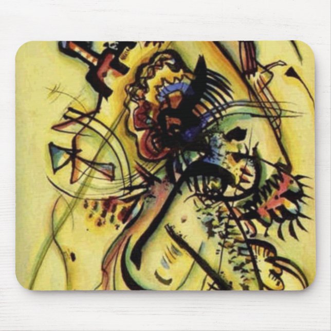 Tapis De Souris À la voix inconnue de Kandinsky (Devant)