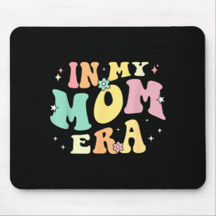 Tapis De Souris À l'ère de maman amateur groovy rétro maman fête d