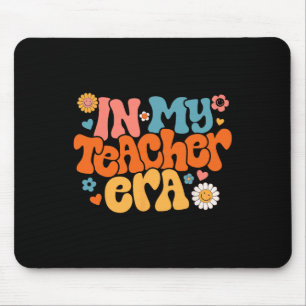 Tapis De Souris À l'ère de mon professeur, journée scolaire groovy