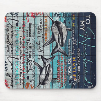 Tapis De Souris À ma conception de mari | Love Letter Design |
