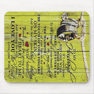 Tapis De Souris À ma lettre de mari, belle lettre de mari