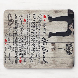 Tapis De Souris À Ma Lettre De Mari, Citations D'Amour Cadeau