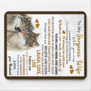 Tapis De Souris À Mon Cadeau D'Anniversaire Femme Wolf, Cadeau Mar