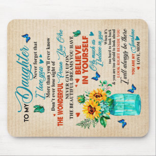 Tapis De Souris À Mon Cadeau Fille, Amant Papillon, Cadeau Tournes