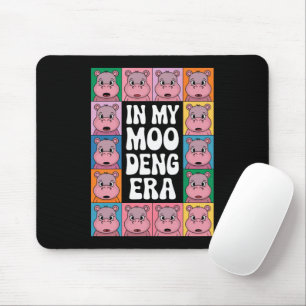 Tapis De Souris À mon ère de Moo Deng amateur d'hippopotame Moo De
