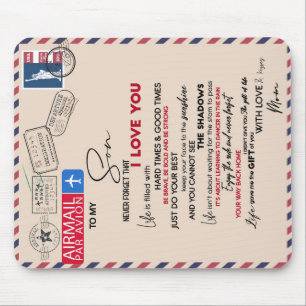 Tapis De Souris À Mon Fils Don, Maman Et Fils, Lettre D'Amour À So