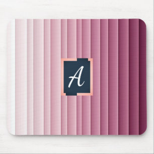 Tapis de souris à monogramme personnalisé dégradé