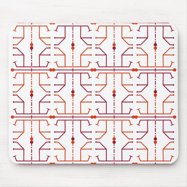Tapis de souris à motif abstrait de hiéroglyphe (Devant)
