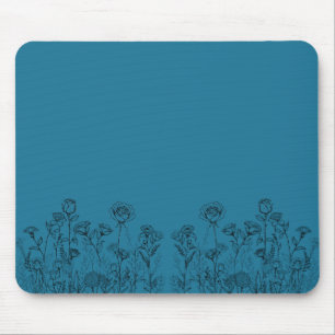 Tapis de souris à motif botanique élégant