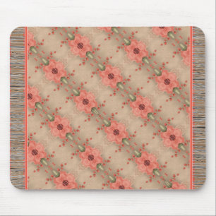 Tapis de souris à motif de corail doux
