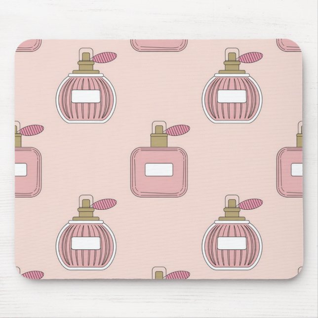 Tapis de souris à motif de flacon de parfum chic e (Devant)