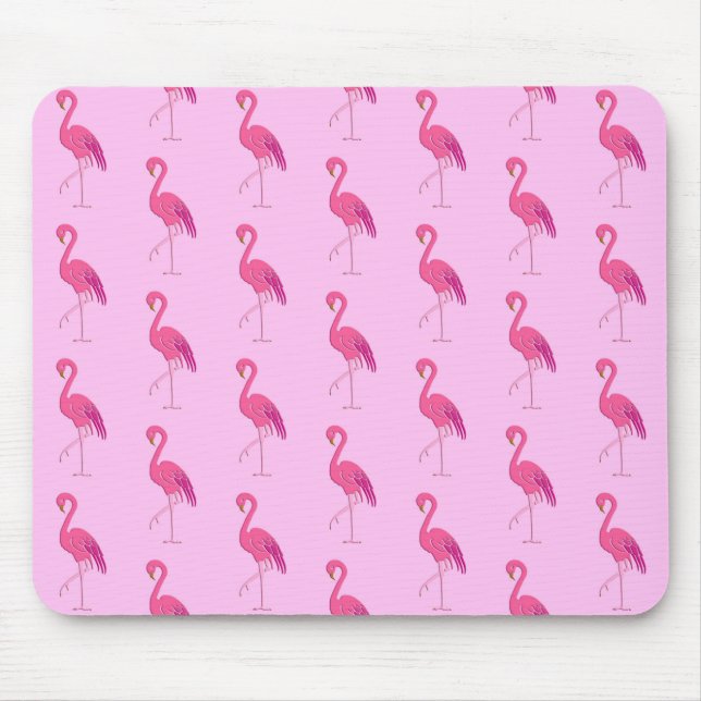 Tapis de souris à motif flamand rose (Devant)