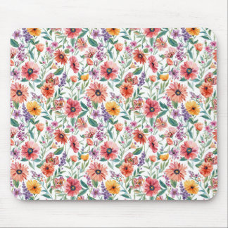 Tapis de souris à motif floral personnalisé