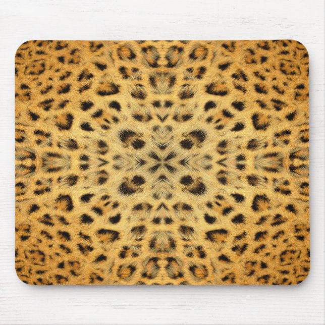 tapis de souris à motif fourrure léopard kaléidosc (Devant)