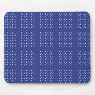 Tapis de souris à motif géométrique Triangle Bleu