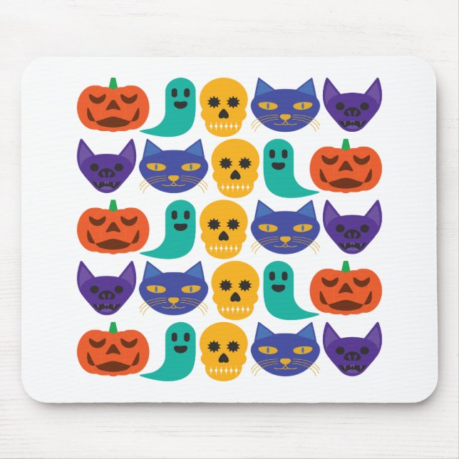 Tapis de souris à motif Halloween (Devant)